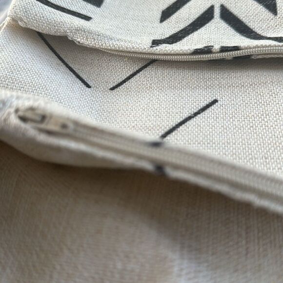 Assorted Geometric Print Pillow Covers (3) 18”x18” - Picture 3 of 5